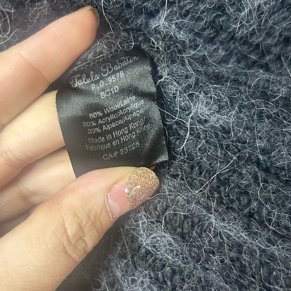 Talula Babaton, size m, wool/alpaca blend long sleeve sweater, V neck - Picture 5 of 9